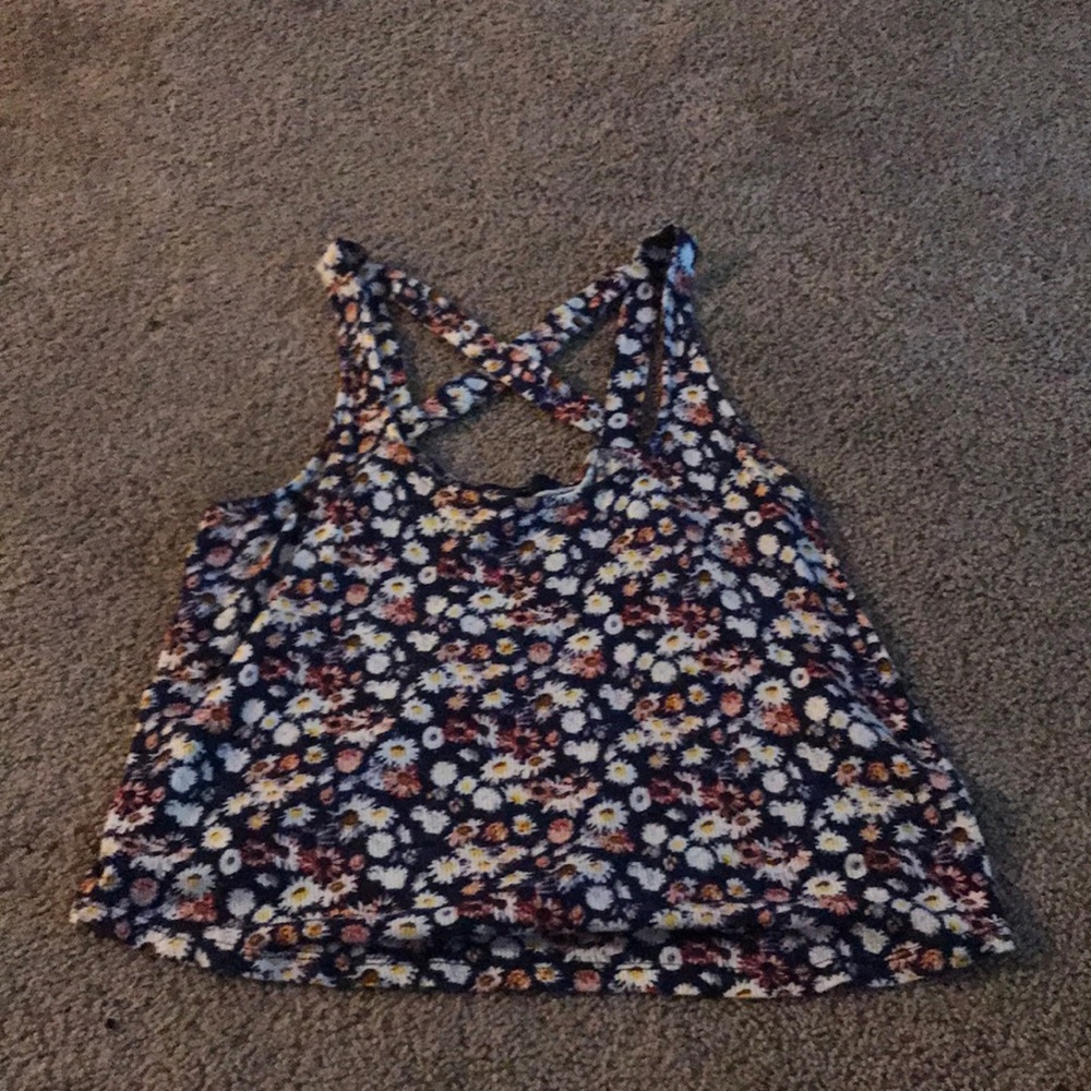 Floral print crop top
